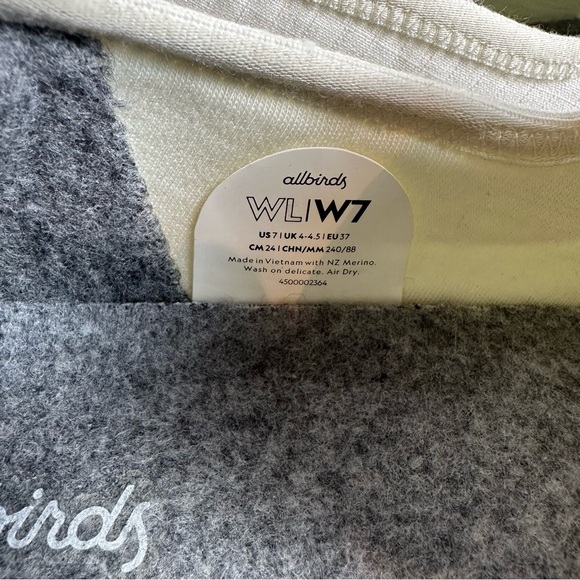 Allbirds Women’s Merino Wool Lounger Slip on Sneakers  in Natural White Size 7 - Picture 10 of 11